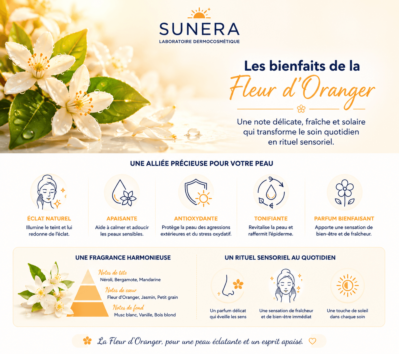 Les bienfaits de la Fleur d'Oranger pour la peau